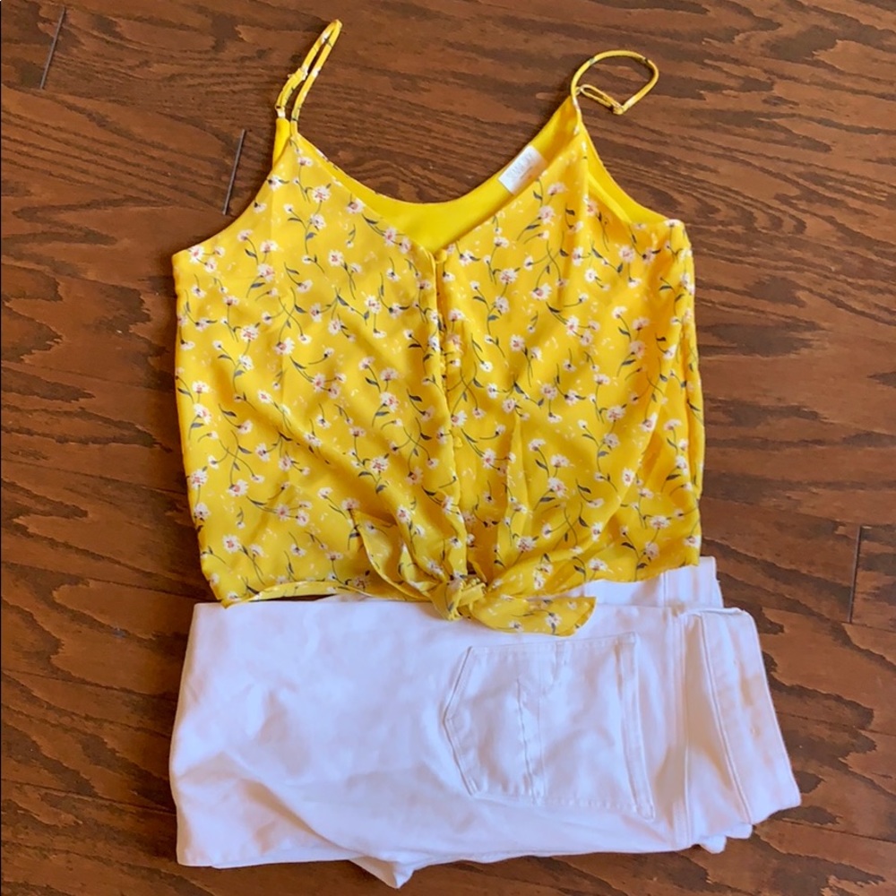 Sienna Sky button tie front blouse - Picture 1 of 3